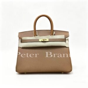 Dark Brown Togo Birkin Hermès Birkin 30 Chocolate Togo Leather Palladium Hardware Top Handle Bag