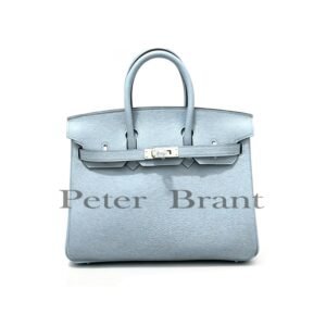  Hermès Birkin 30 Bleu Lin Clemence Leather Gold Hardware Tote Bag 