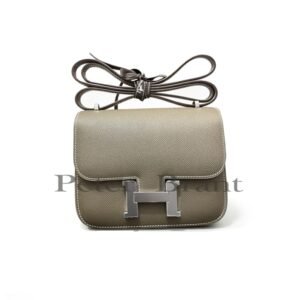 Hermès Constance 18 Étoupe Epsom Leather Silver Hardware Crossbody Bag