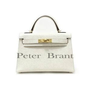 Hermès Mini Kelly II Nata Epsom Leather Gold Hardware Crossbody Bag
