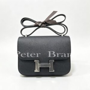 Authentic Hermes Constance 18 Black Epsom Leather with Palladium Hardware