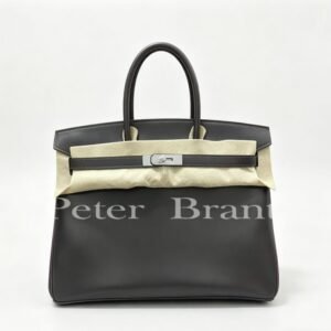 Hermès Birkin 25 Bag - Black Togo Leather, Silver Palladium Hardware, Top Handle