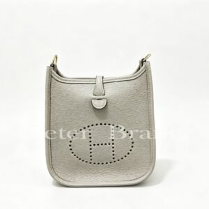 Hermès Evelyne 16 Etoupe Clemence Leather with Gold Hardware