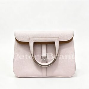  Hermès Herbag Canvas Leather Handbag - Luxury Designer Bag