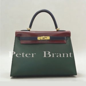 Hermès Kelly Sellier Tri-Color Box Leather Handbag - Iconic Luxury