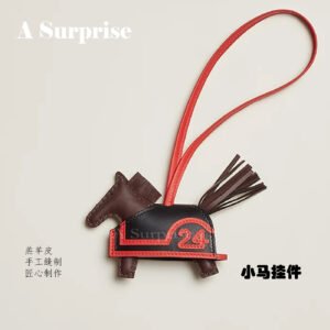 24th steed leather pony pendant